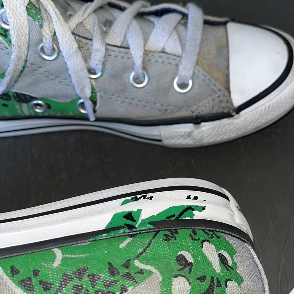 Converse Chuck Taylor All Star Dinosaur Graphic High Top Sneakers size 13